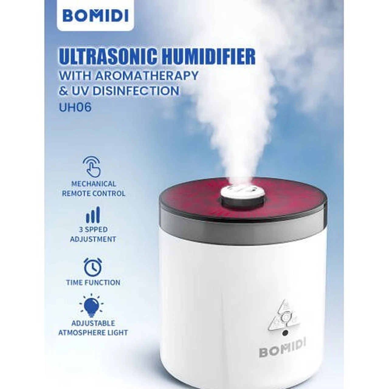 رطوبت ساز Bomidi مدل UH06 - سفید (گارانتی یکساله شرکتی) (پک ضعیف)